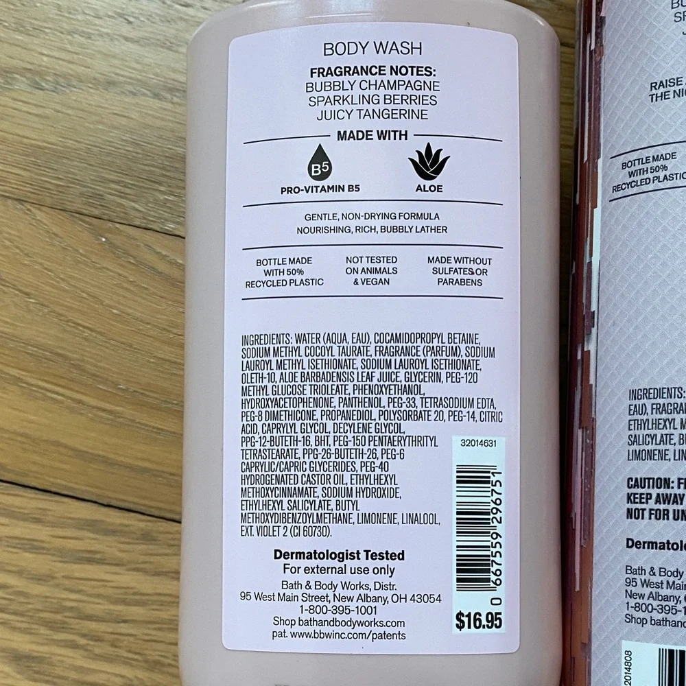 Bath & Body Works Champagne Toast Body Care Trio - Pink and White - Picture 6 of 8